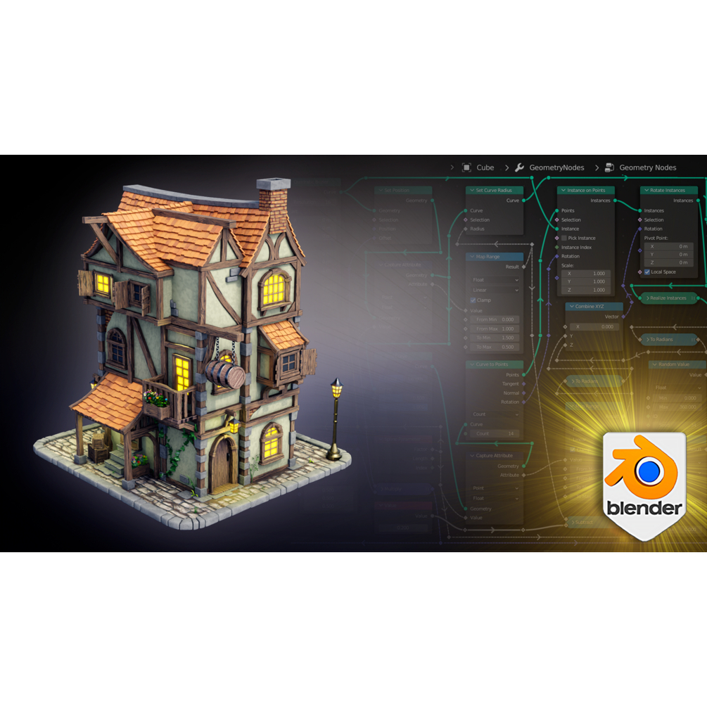 Blender 3D - Blender 4 Creator Course Stylized 3D Models 3D Blender Tutorial