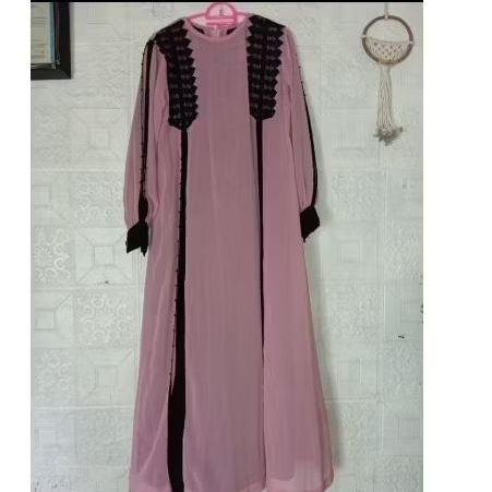 abaya pink dusty