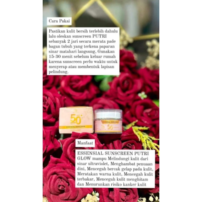 essencial sunscreen putri ayu