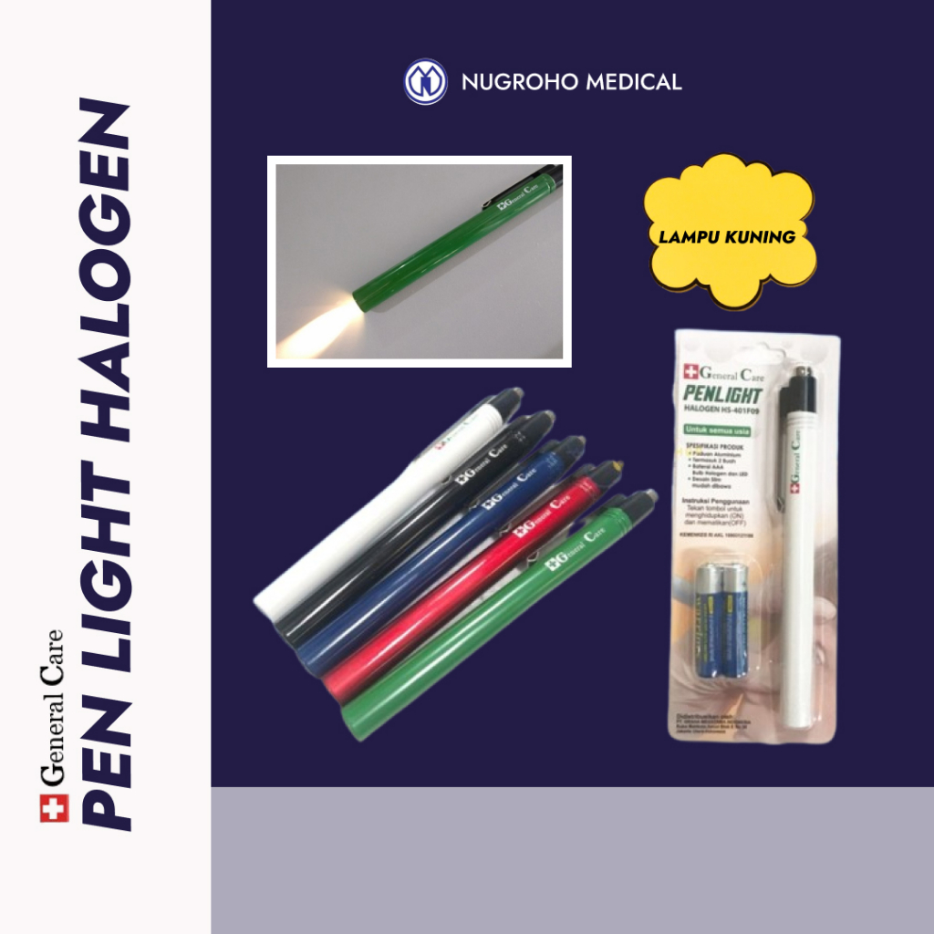 PENLIGHT HALOGEN LAMPU KUNING GENERAL CARE