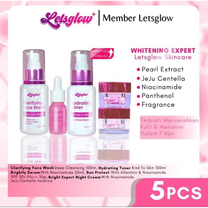 LETSGLOW PAKET WHITENING Flek Hitam
