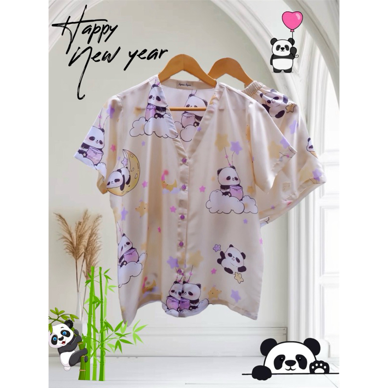 Piyama Set Motif Panda M