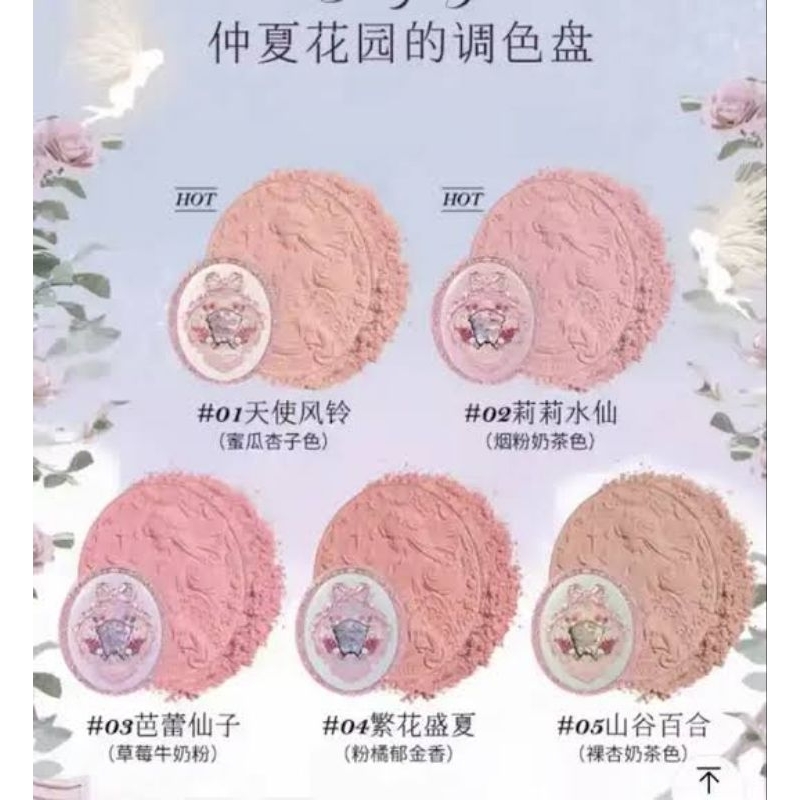 NEW!! Flower Knows Midsummer Embossed Blush