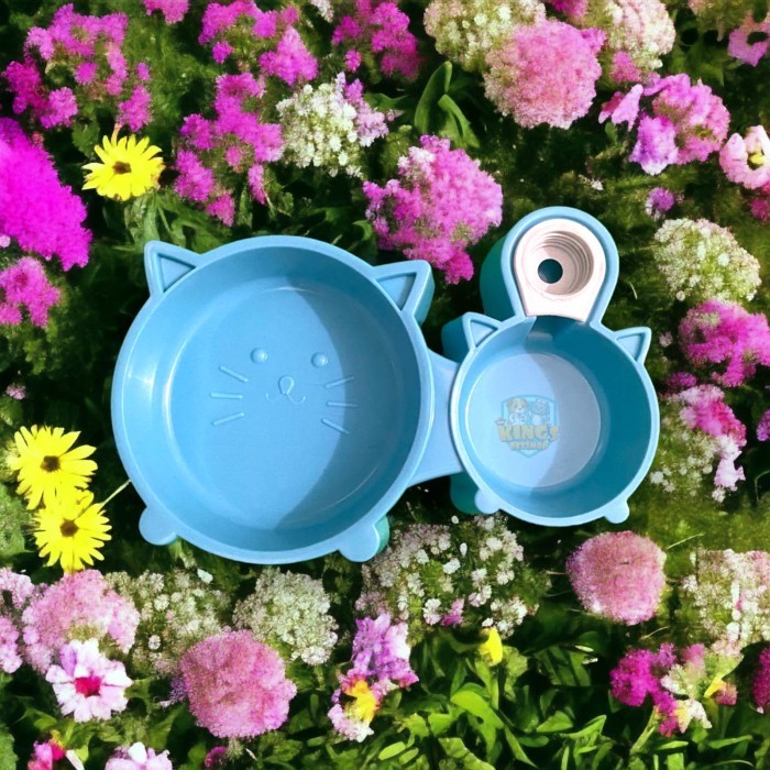 PET BOWL+DISPENSER HELLO KITTY ( 23X14X4CM)