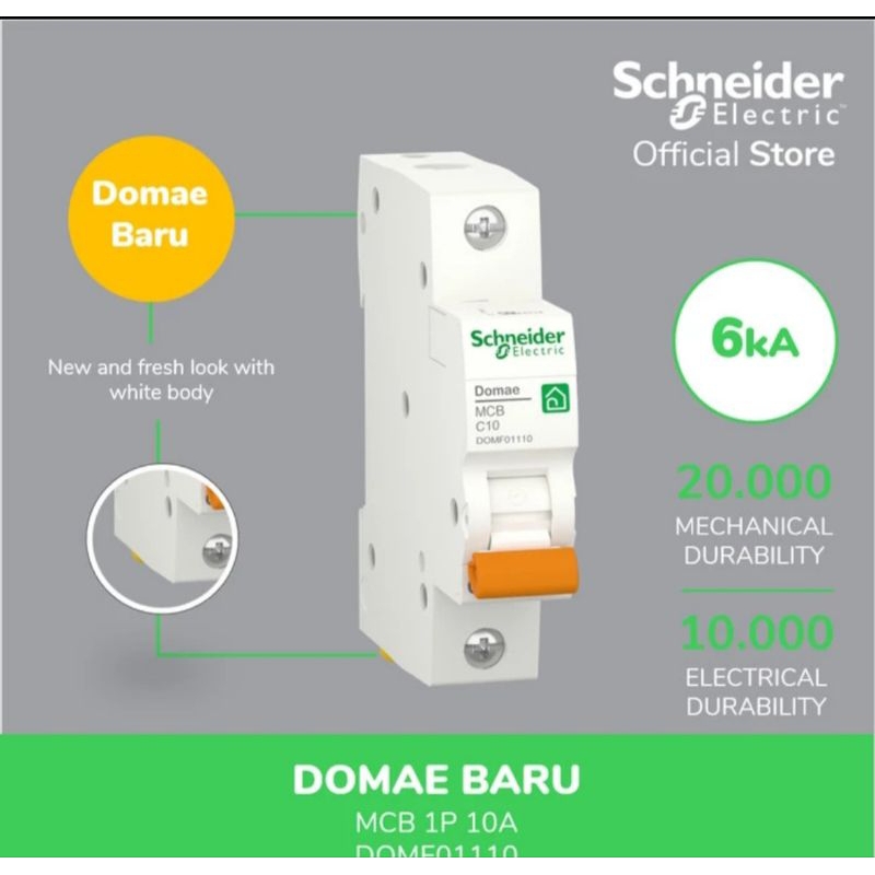 MCB SCHNEIDER 40A DOMAE 1P