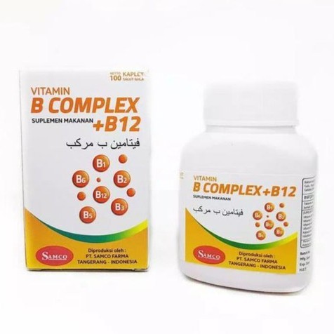 VITAMIN B COMPLEK PLUS B12 SAMCO BOTOL
