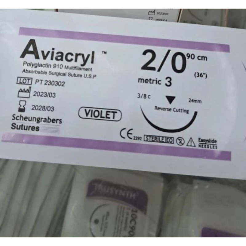 Aviacryl 2/0 reverse cutting per pcs
