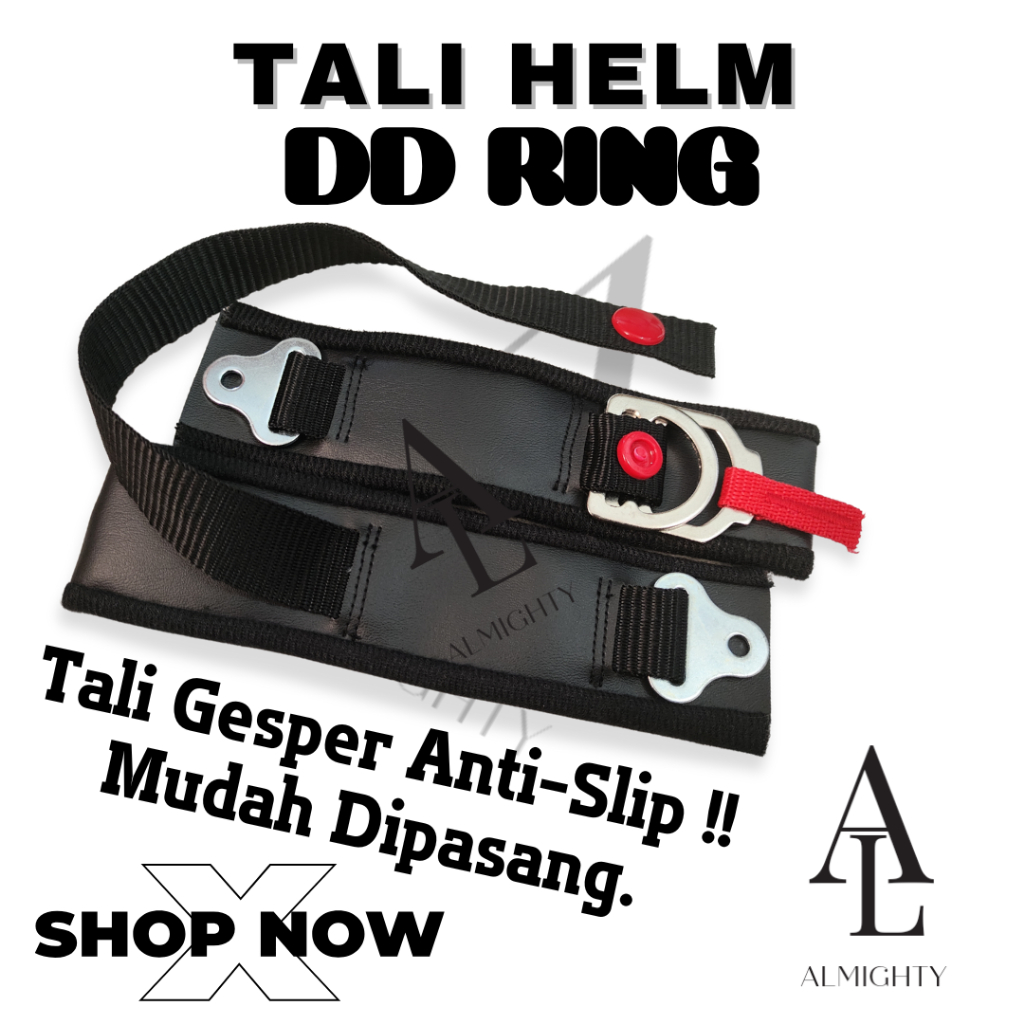 Tali helm DD RING /microlock /tali helm gesper half face dan full face