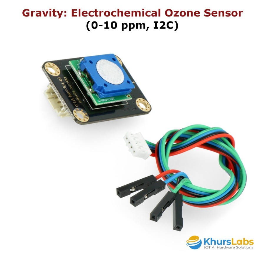 DFRobot Gravity Electrochemical Ozone Sensor Ozon O3 (0-10 ppm, I2C)
