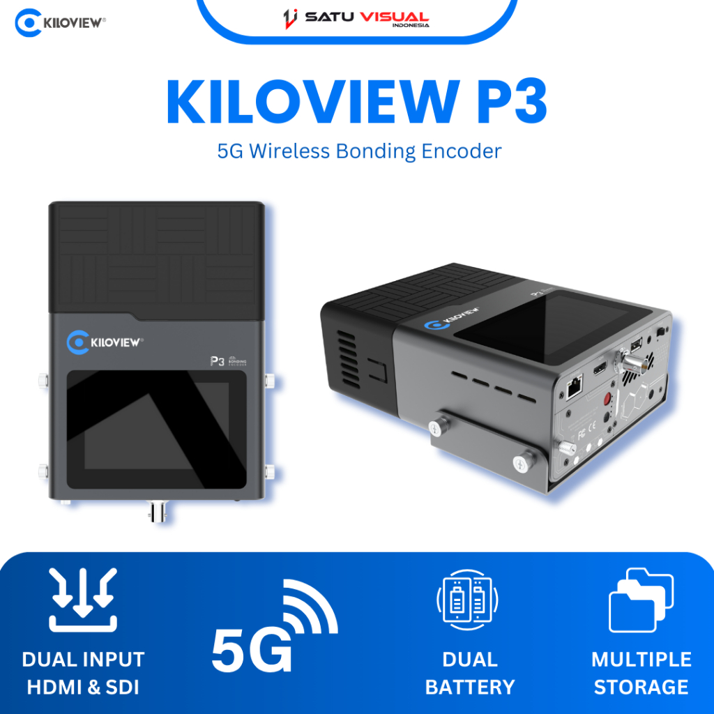Kiloview P3 Bonding Encoder Bundling dengan 4G/5G Module