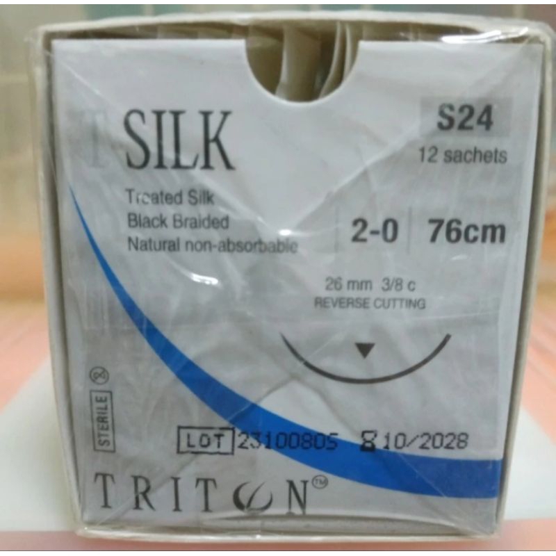T silk 2/0 S24 Cutting