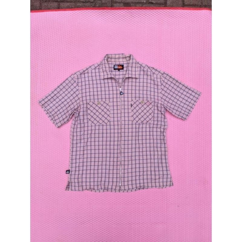 Kemeja First Down Salur Zipper