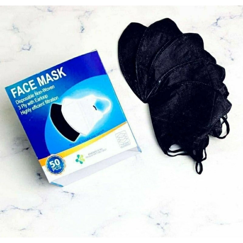 masker duckbil hitam