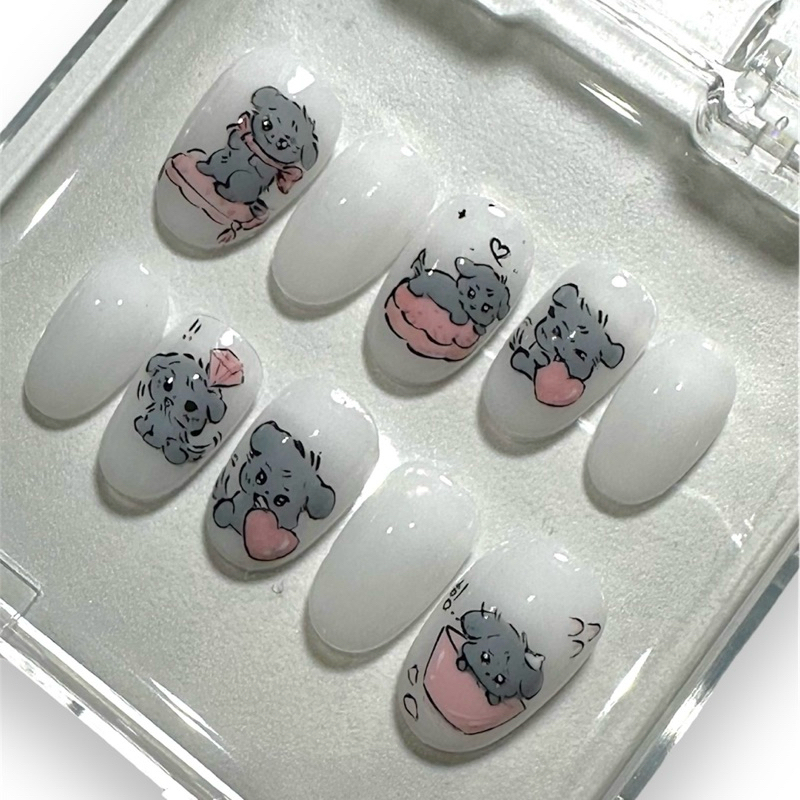 SVT inspired nails -  Diamond Doggo