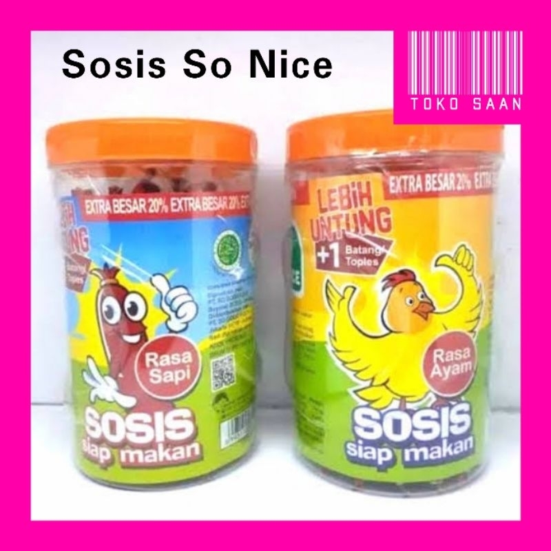 SOSIS SO NICE AYAM DAN SAPI 1 PCS