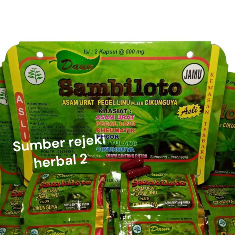 sambiloto kapsul 20 saset