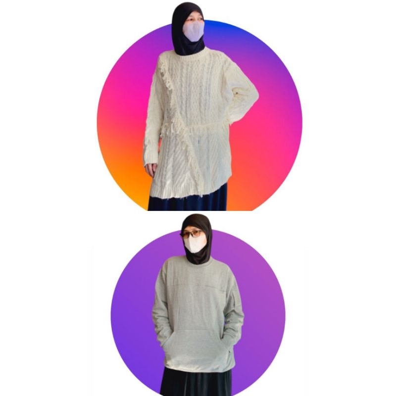 sweter rajut oversize