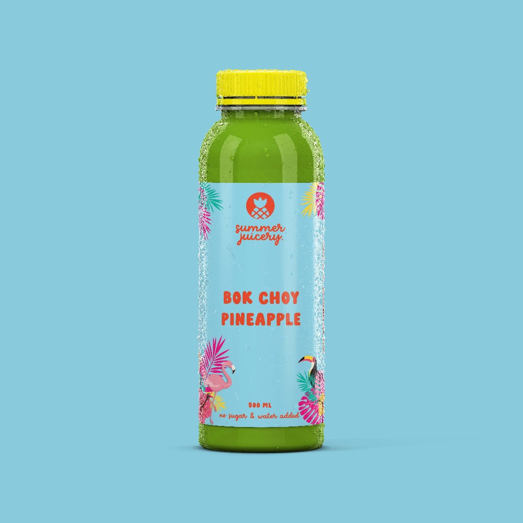 BOK CHOY + PINEAPPLE COLD-PRESSED JUICE