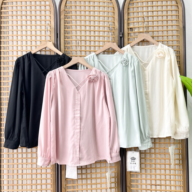 SILK BLOUSE IMPORT ROSE