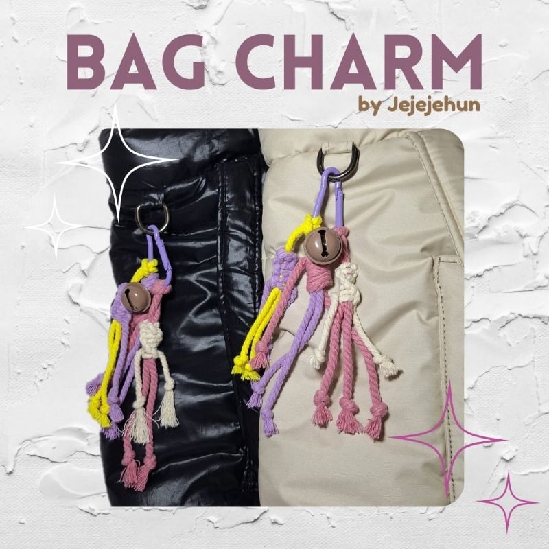 [READY STOCK] MACRAME BAG CHARM & KEYCHAIN