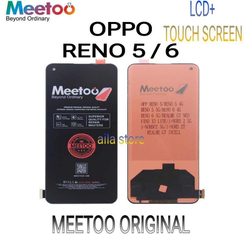 Meetoo Oppo Reno 5/6 LCD+ Touch Screen full set
