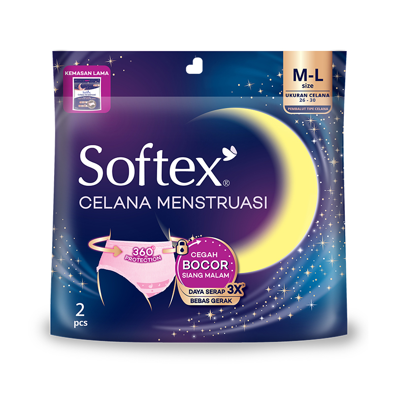 Softex Pembalut Celana Menstruasi Wanita 2 pcs