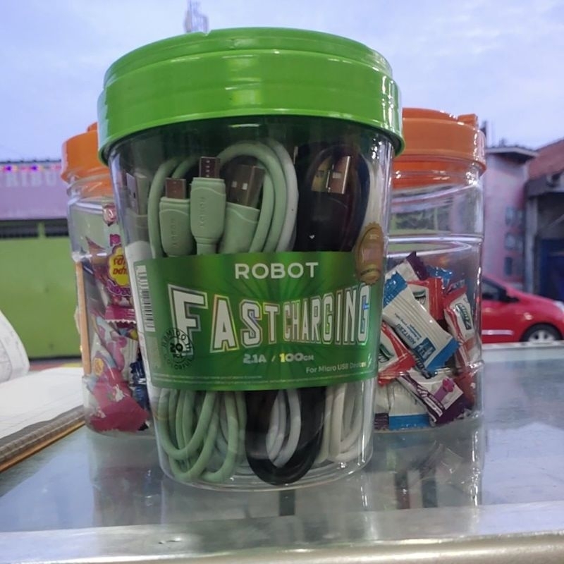 Robot Fast Charging Kabel Micro USB 2.1A/100cm