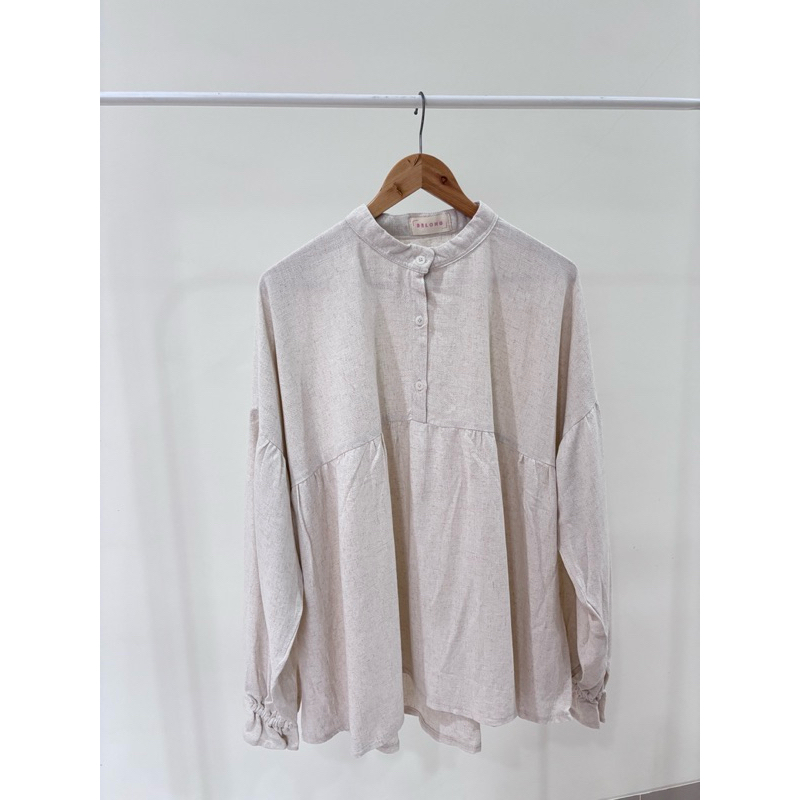 Natural linen blouse