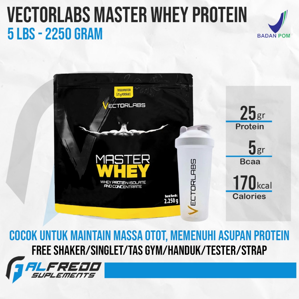 Vectorlabs Master Whey 5 Lbs Whey Protein Isolate dan Concentrate