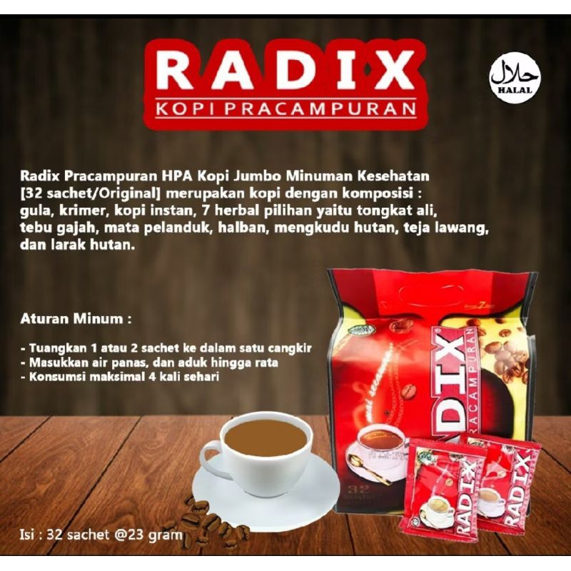 Kopi Radix per Sachet
