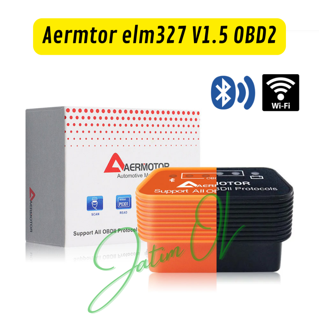 AerMotor OBD II OBD2 ELM327 V1.5 Scanner Tool Bluetooth WiFi