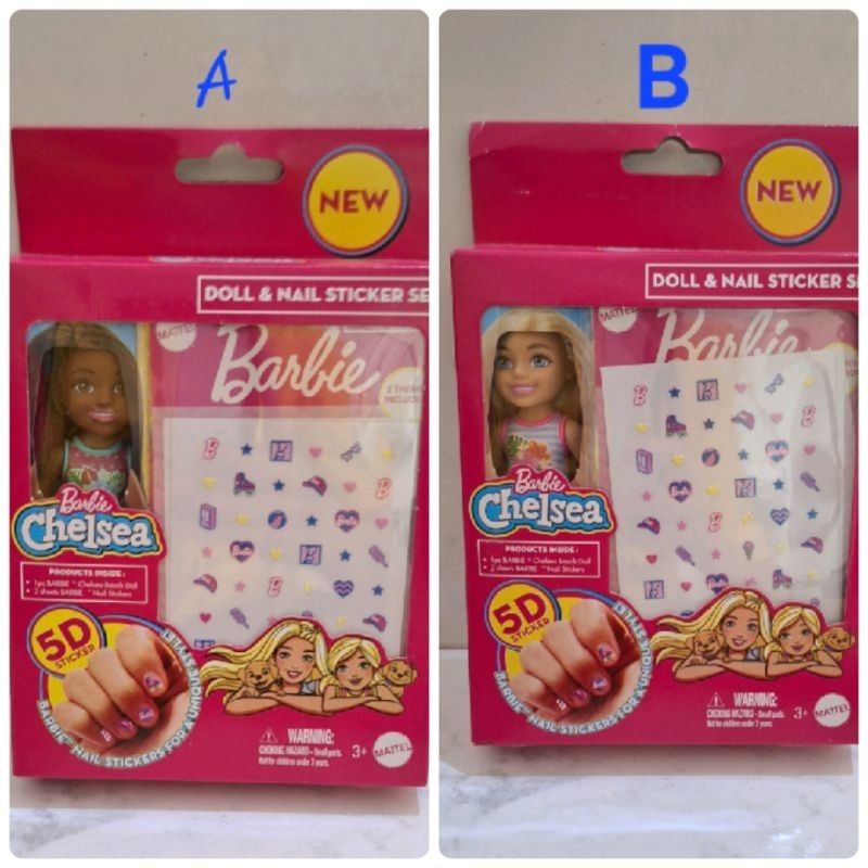 Barbie + Set Stiker Kuku Assorted