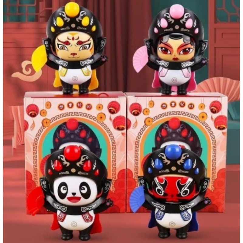 Boneka cina sichuan/boneka panda face changing/boneka opera