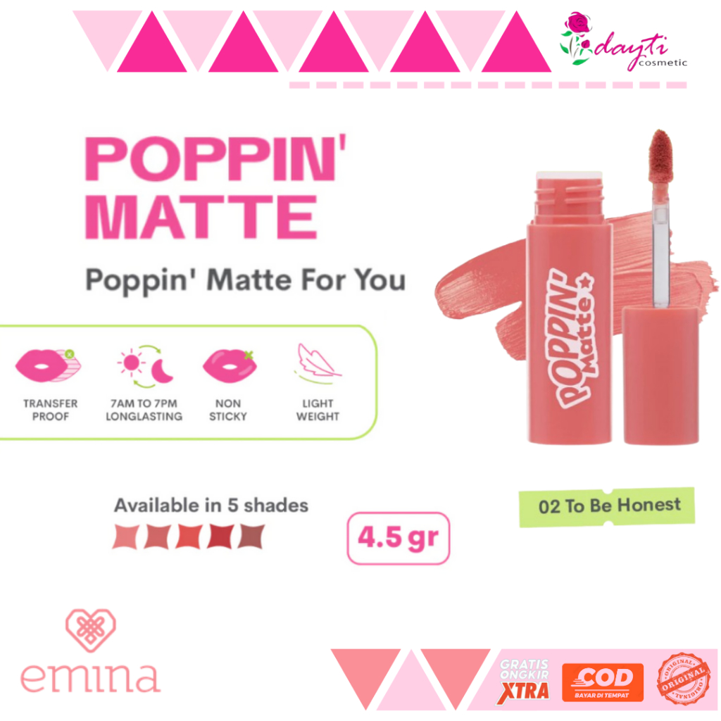Emina Poppin Matte 4.5gr
