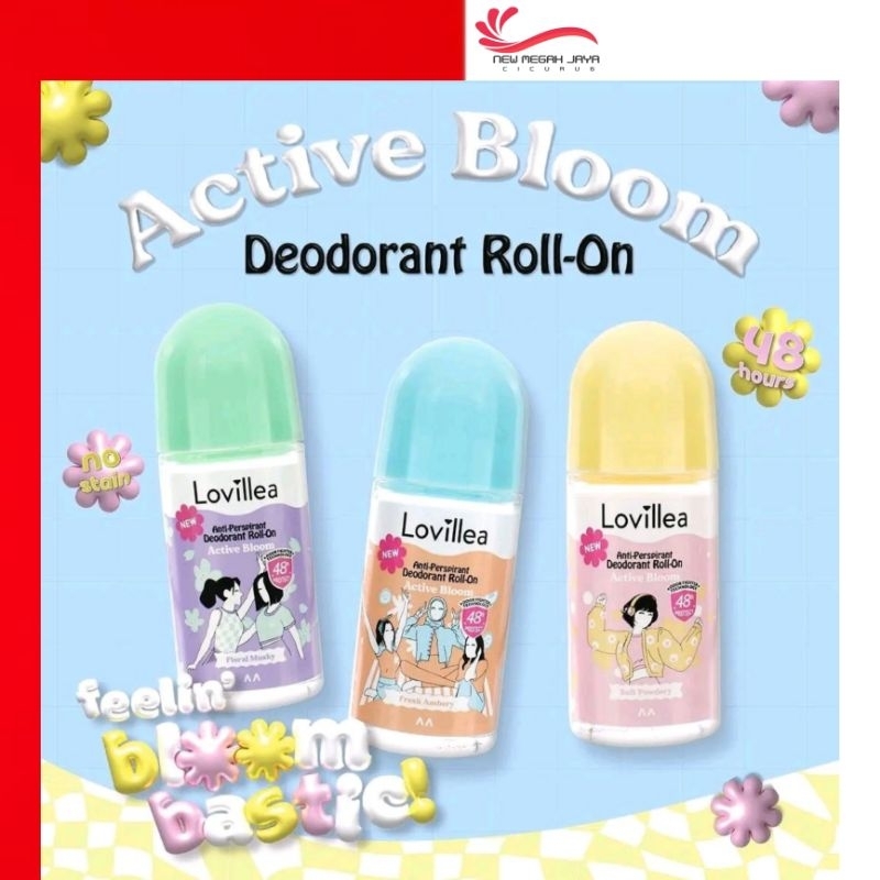 Lovillea Active Bloom Deodorant Roll On 50ml