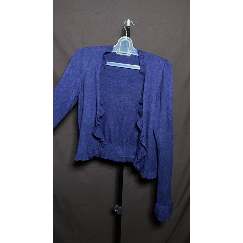 Cardigan Wol Rajut Navy