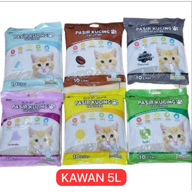 PASIR KUCING IMPORT KAWAN 5L