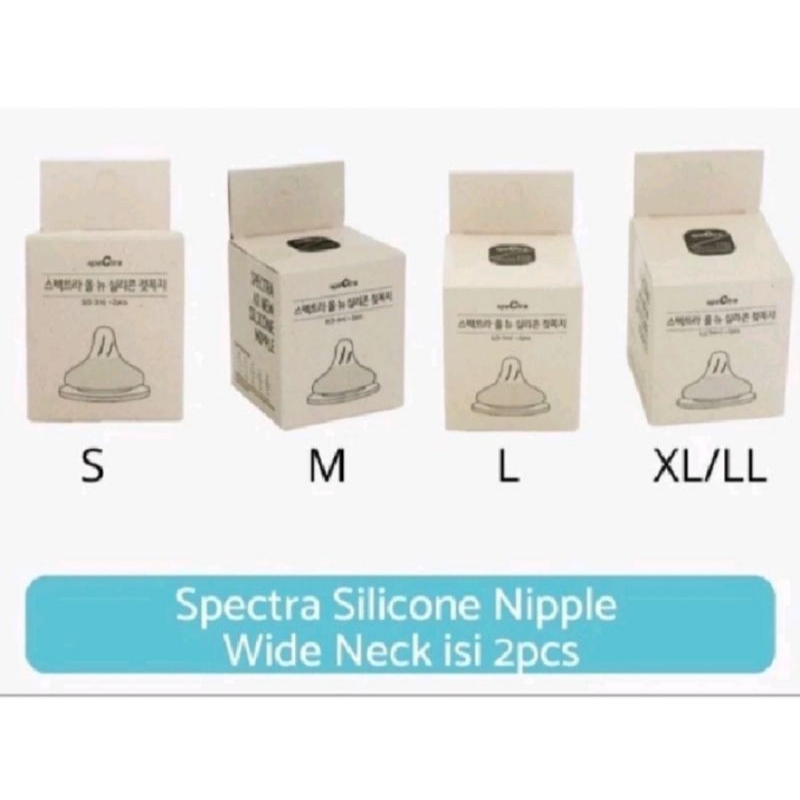 Spectra Silicone Nipple Dot Wide Neck