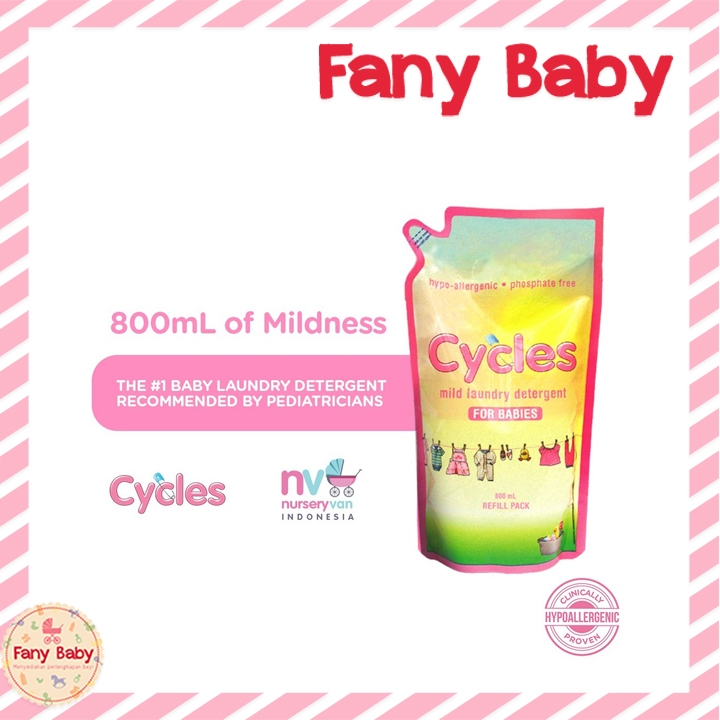 CYCLES MID LAUNDRY DETERGENT REFILL 800ML