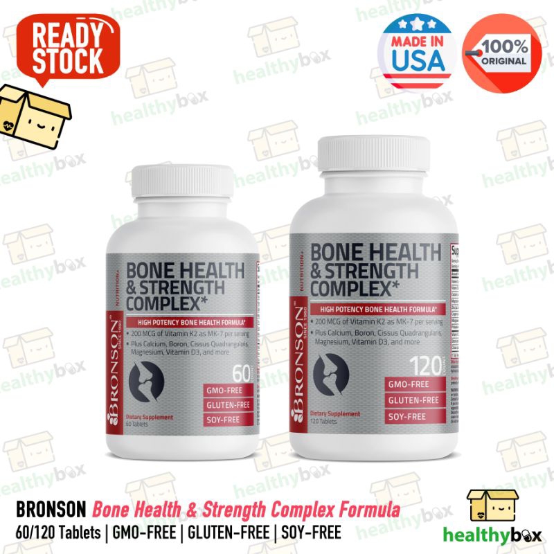 BRONSON Bone Health & Strength Complex Formula
