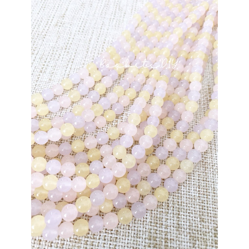 1 String beads manik pastel DIY