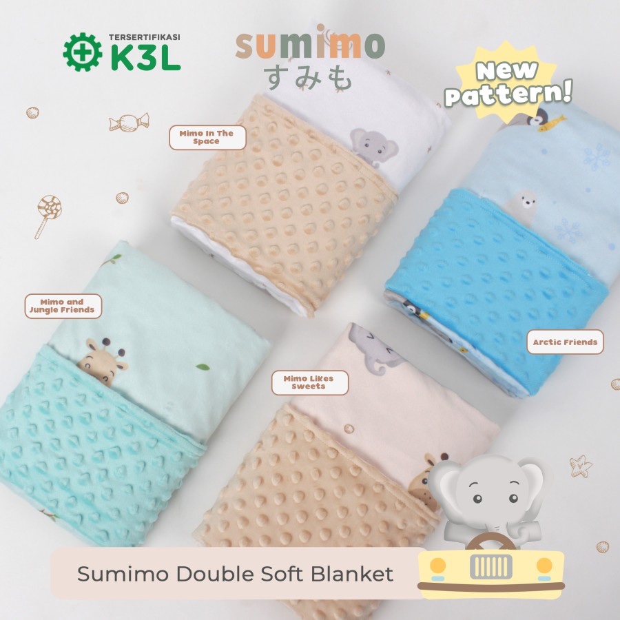 SUMIMO Double Soft Newborn Blanket / Selimut Bayi