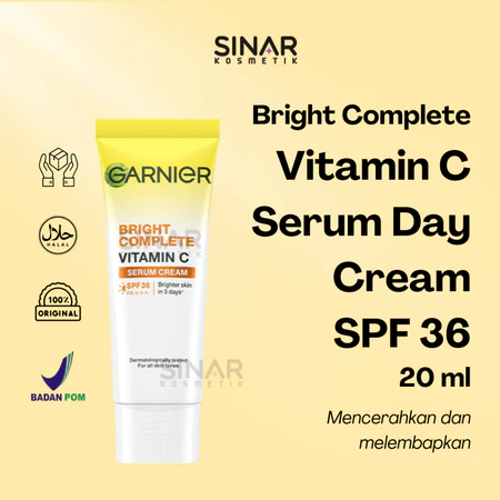 *SINAR* Garnier Bright Complete Serum Cream SPF 36 20ml
