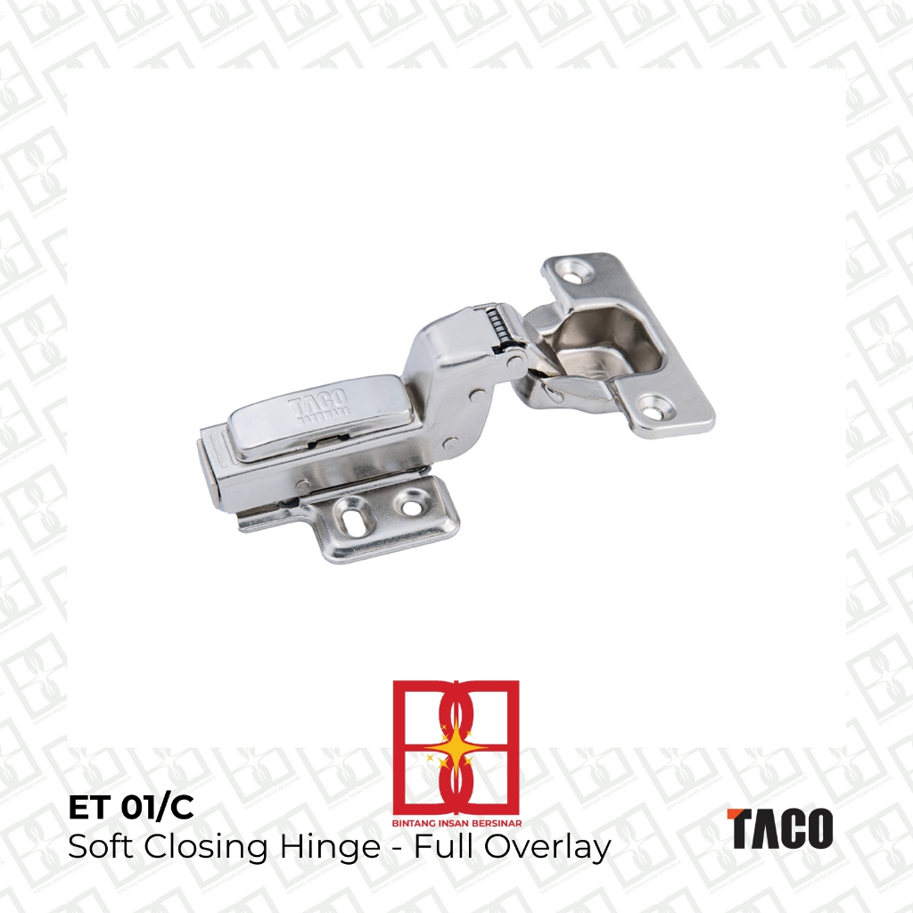 ENGSEL TACO - ET 01/C (Soft Closing Hinge - Full Overlay)