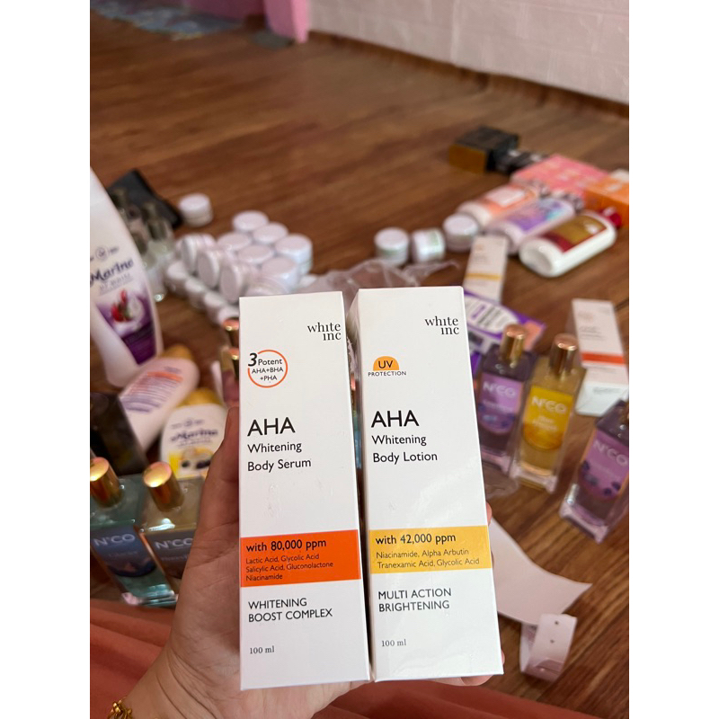 AHA body serum dan lution