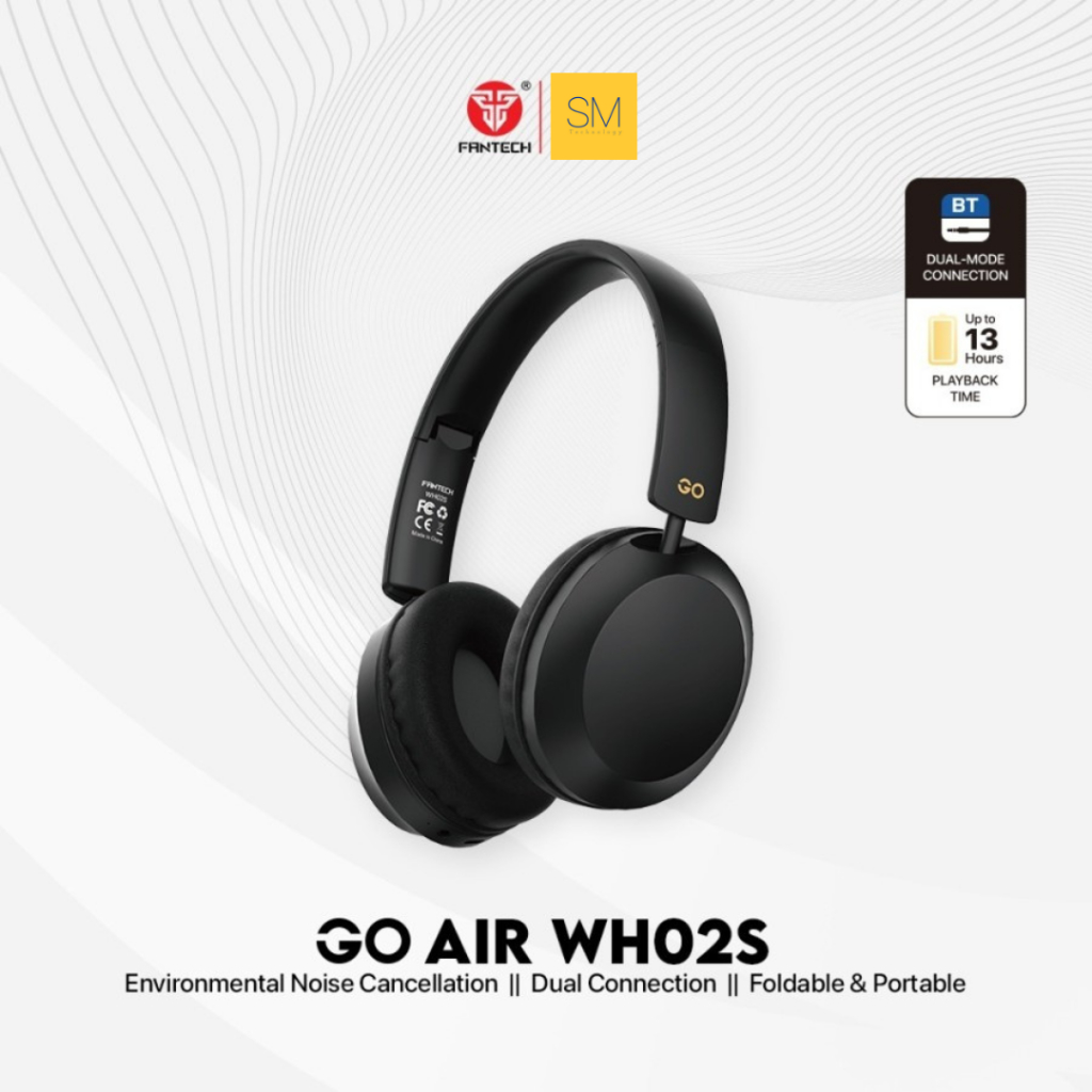 Fantech Headphone Bluetooth Headset Wireless GO AIR WH02S