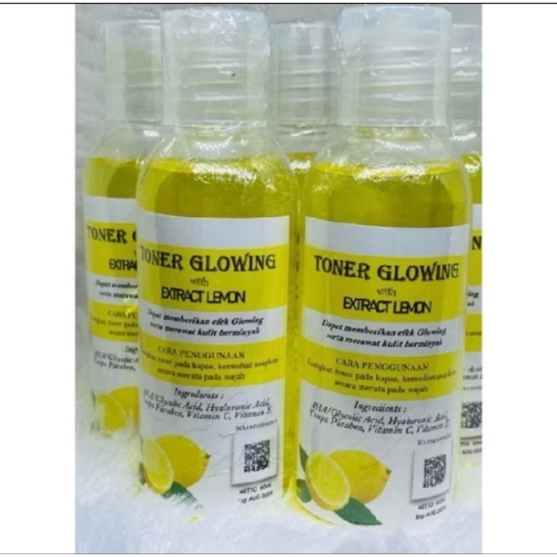 Toner glowing with Extract lemon