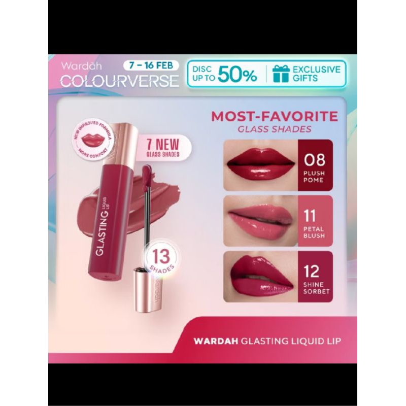 Wardah Glasting Liquid Lip