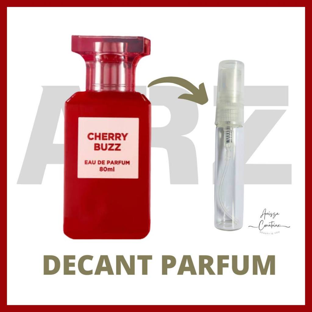 DECANT Fragrance World Cherry Buzz BOTOL KACA