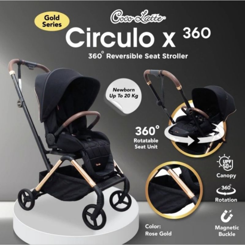 Stroller Cocolatte Circulo X 360 / Reversible Seat Stroller